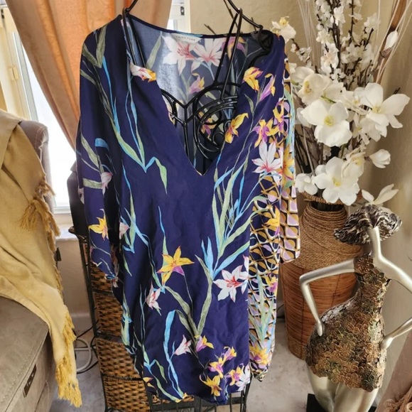 Trina Turk Blue Swim Coverup - Picture 5 of 6